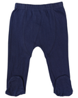 Organic Pointelle Legging Navy