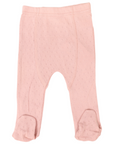 Organic Pointelle Legging Pink