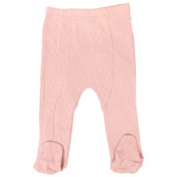 Organic Pointelle Legging Pink