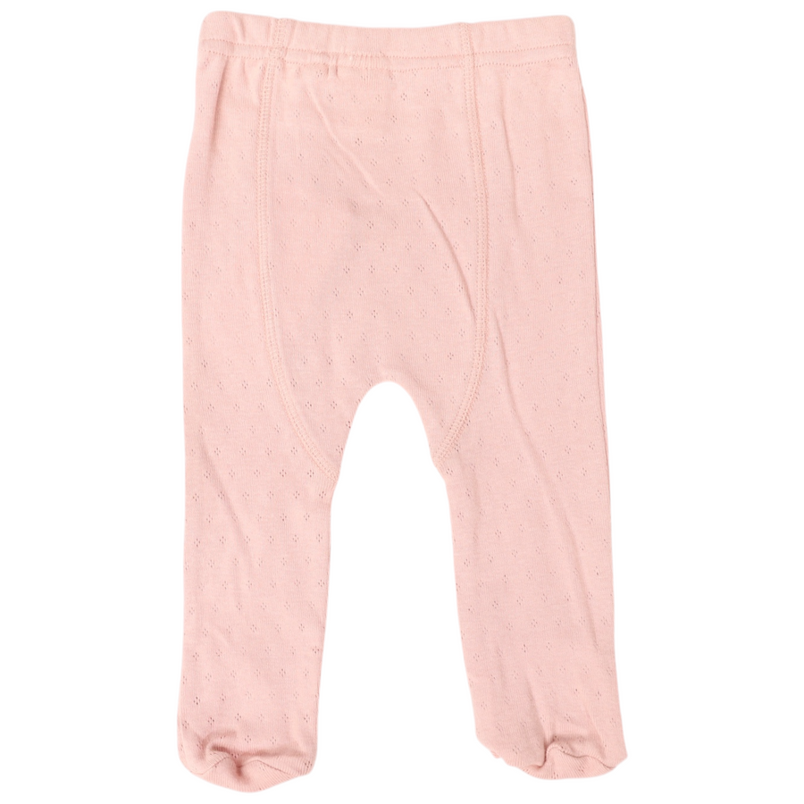 Organic Pointelle Legging Pink