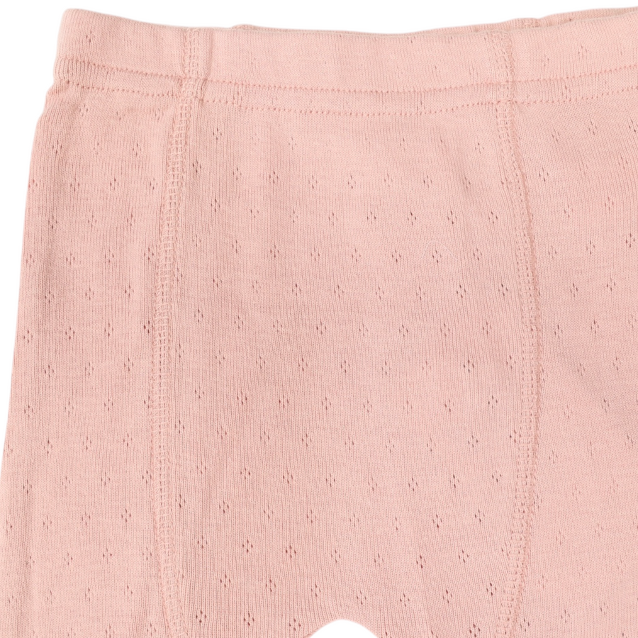 Organic Pointelle Legging Pink