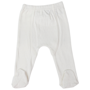 Organic Pointelle Legging White