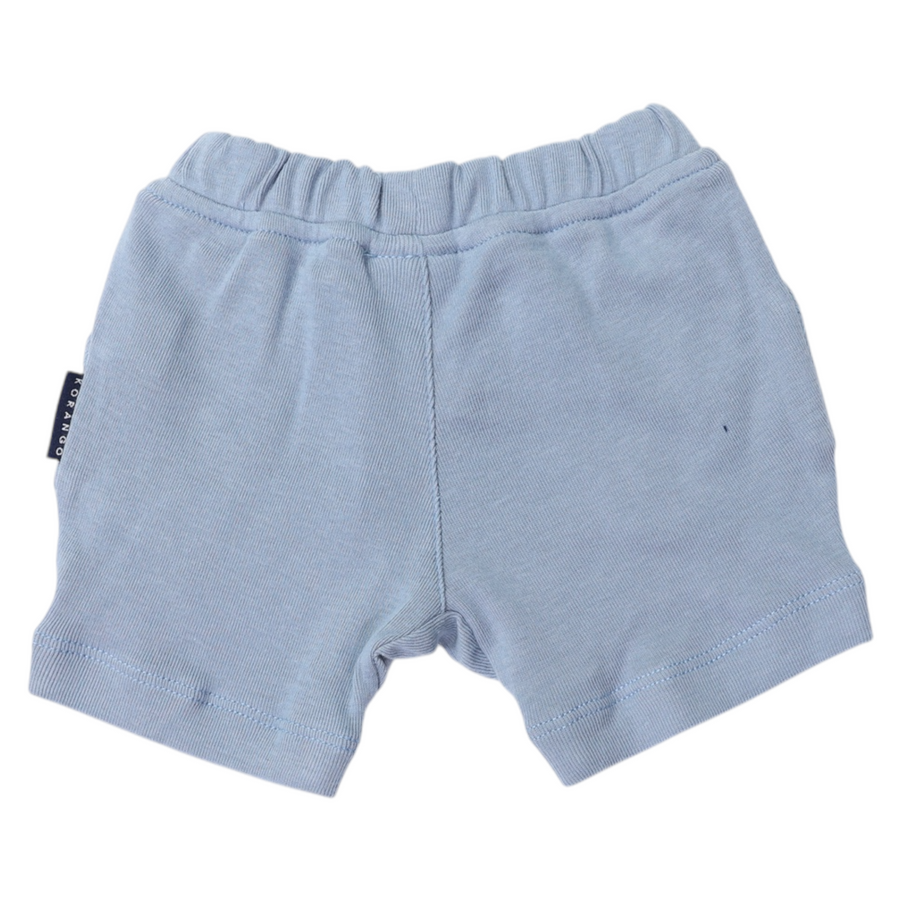 Blue Cotton Modal Short