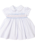 Classic Smocked Dress Blue