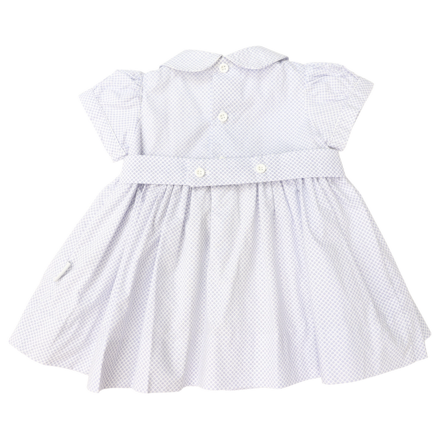 Classic Smocked Dress Blue