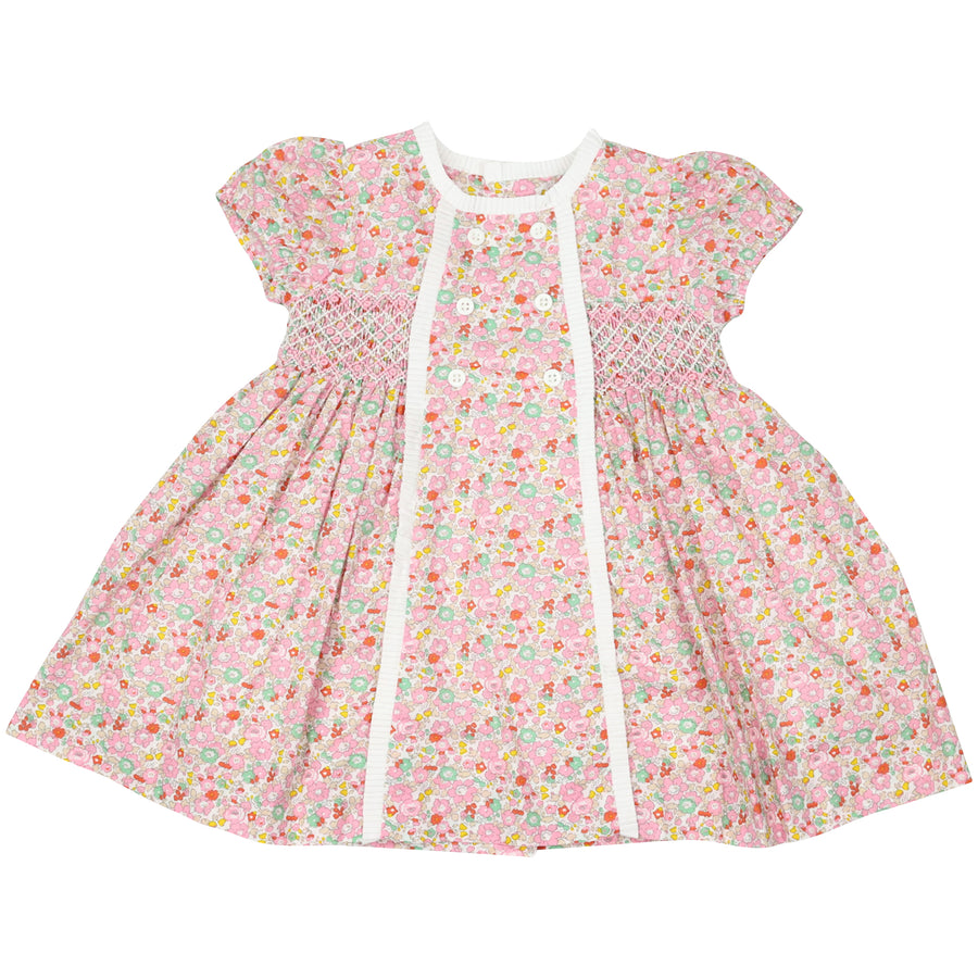 Classic Floral Smocked Dress