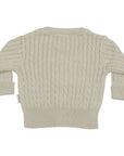 Cable Knit Cardigan Beige