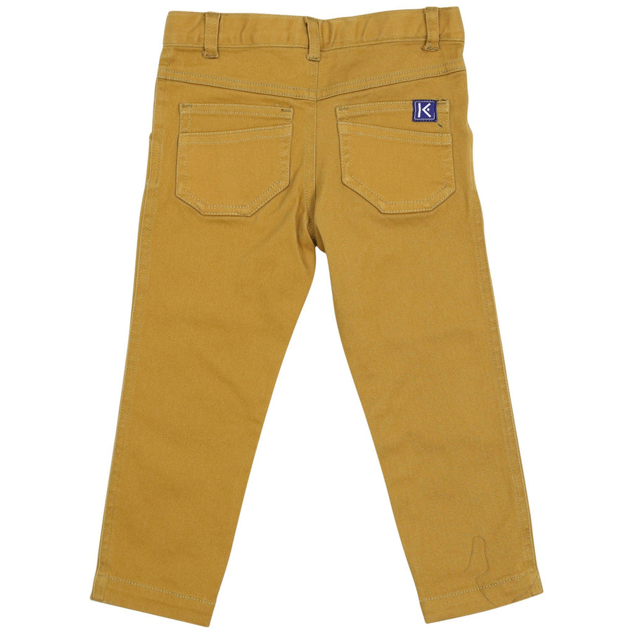 Cotton Stretch Twill Chino with Adjustable Waist Rust