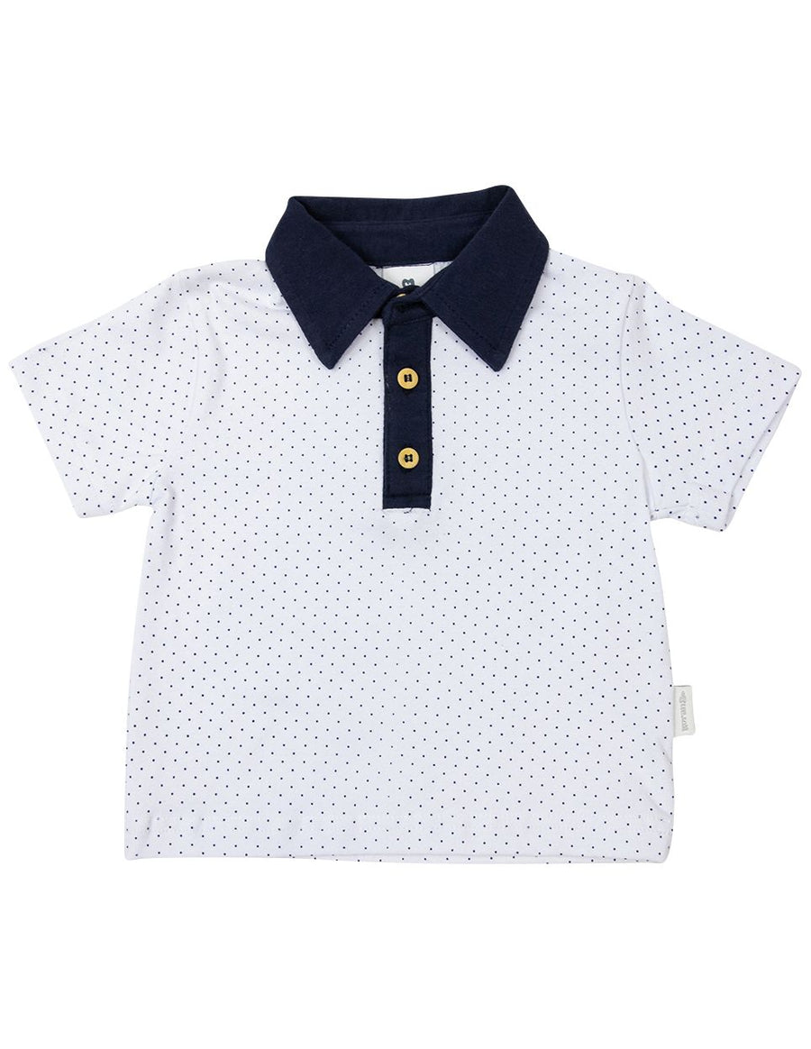 Spotted Cotton Polo