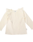 Polkadot Frill Top Cream