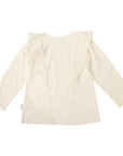 Polkadot Frill Top Cream