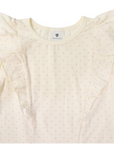 Polkadot Frill Top Cream