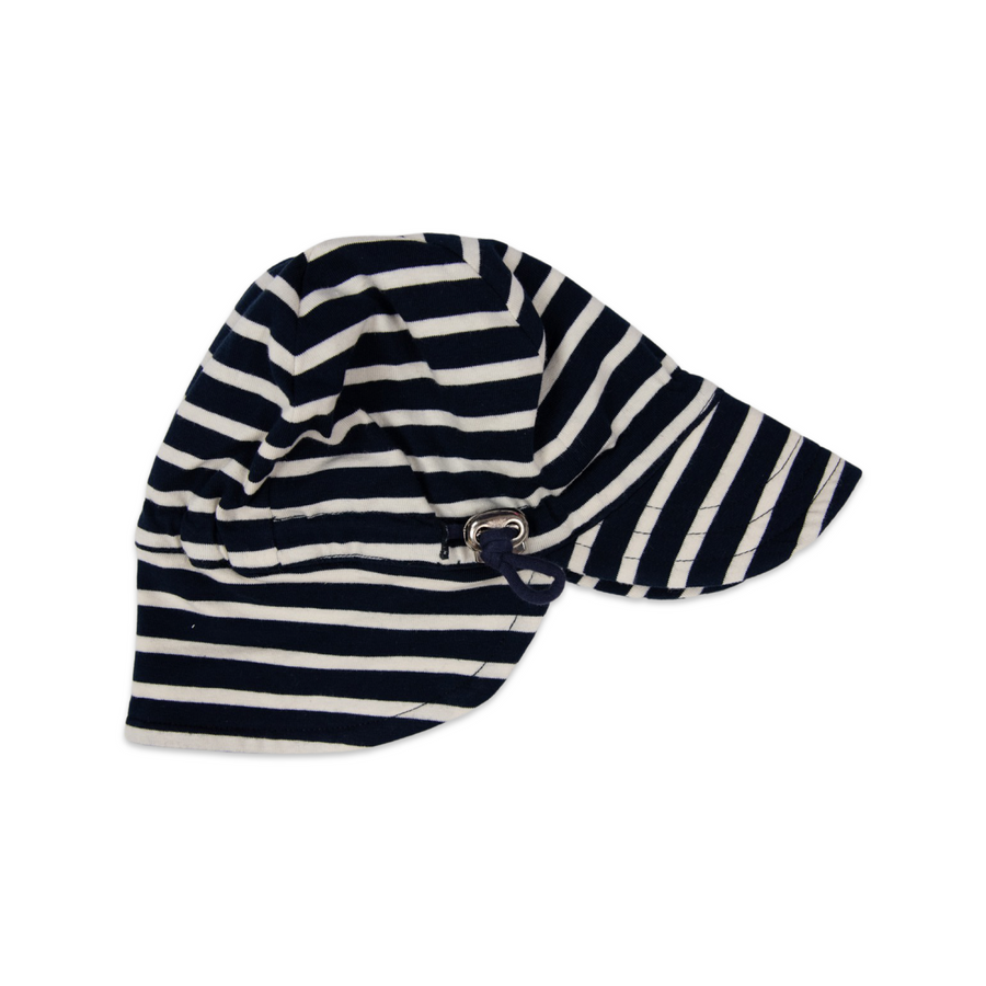 Striped Legionnaires Hat Navy