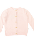 Pink Cotton Knit Cardigan