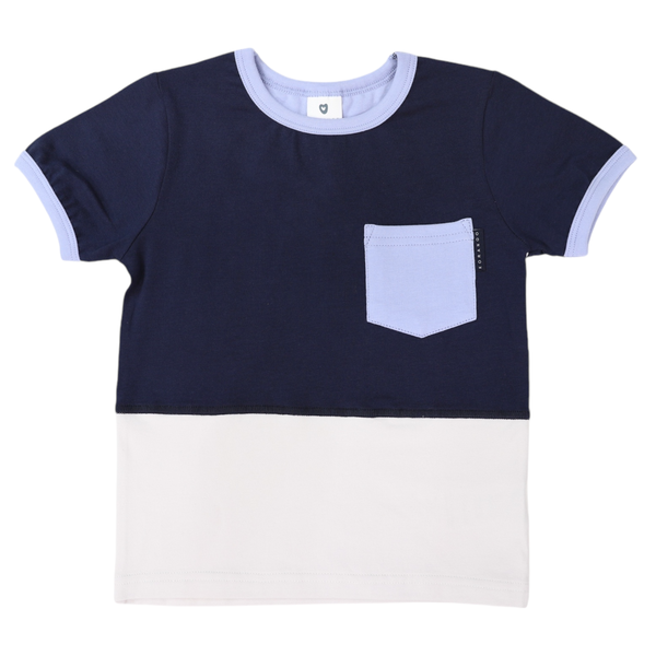 Contrast Tee Navy