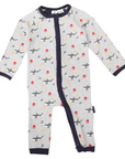 Under the Sea Zip Onesie Grey