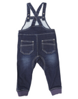 Denim Knit Overalls Dark Denim