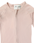 Cotton Modal Double Zip Romper Dusty Pink