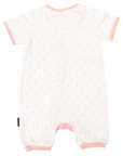 Swan Short Sleeve Zip Onesie White