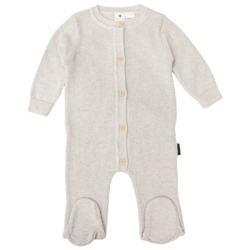 Plush Knit Romper Grey Marle