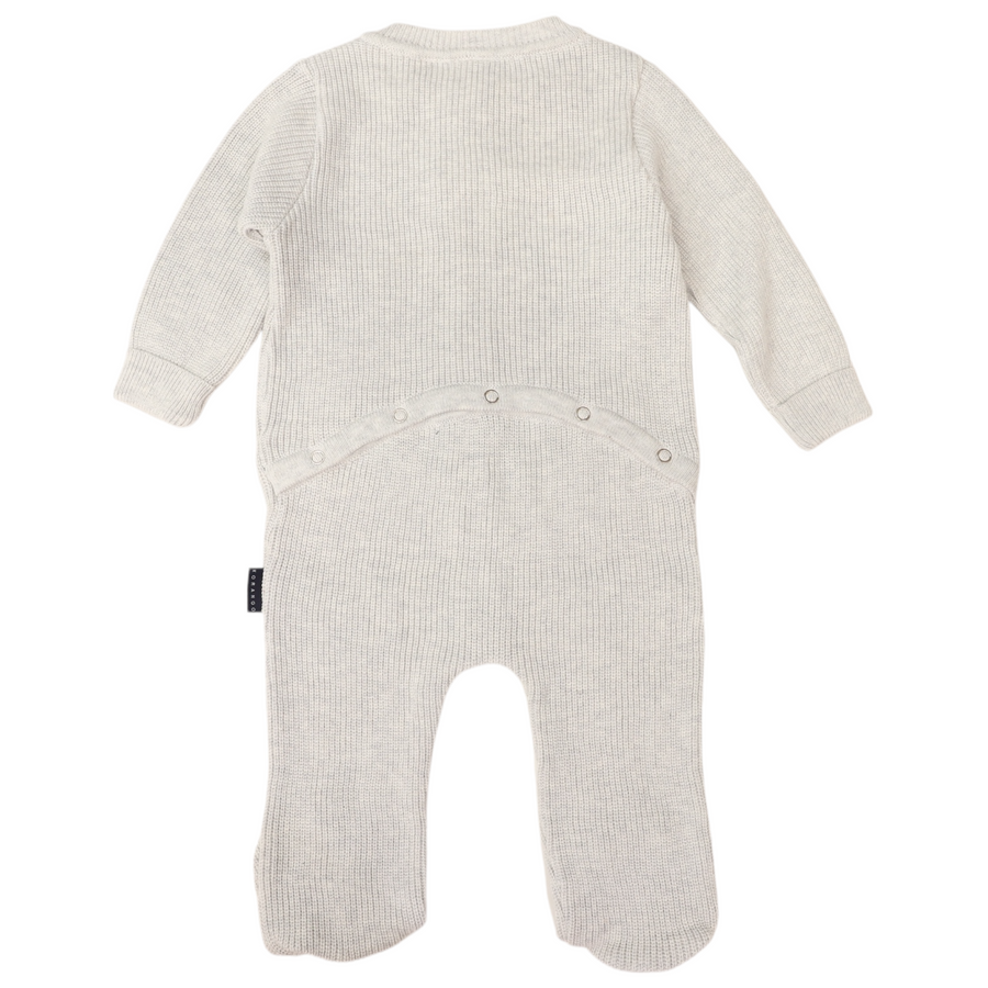 Plush Knit Romper Grey Marle