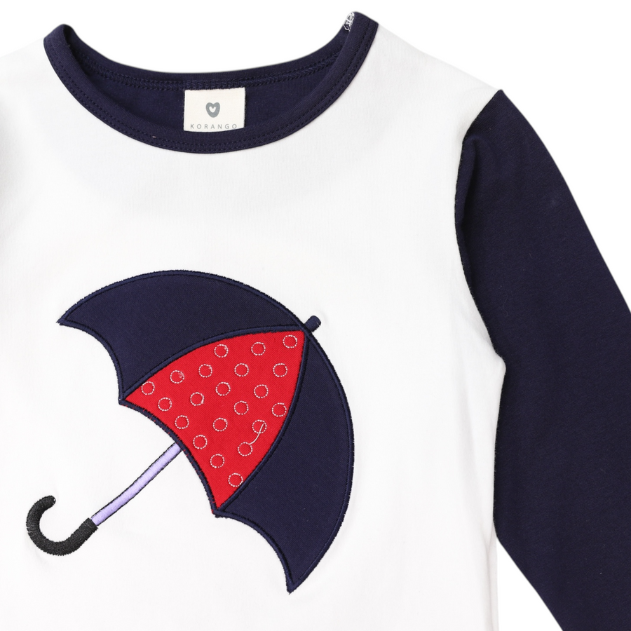 Singing in the Rain Top Navy