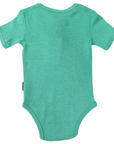 Cotton/Modal Henley Bodysuit Green