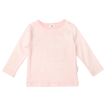 Top with Bunny Print Pink