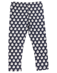 Legging with Sail Boat Print Navy