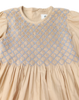 Long Sleeve Smocked Dress Tapioca