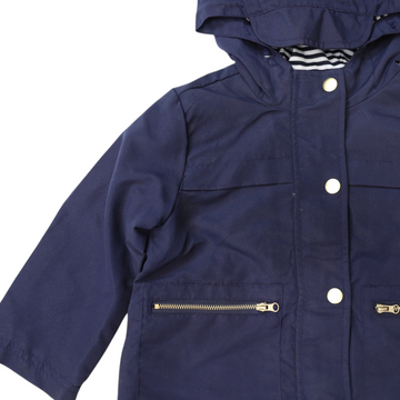 Microfibre Raincoat Cotton Lined Navy