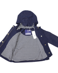 Microfibre Raincoat Cotton Lined Navy