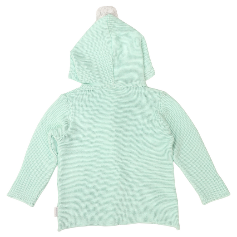 Hooded Knit Jacket Mint