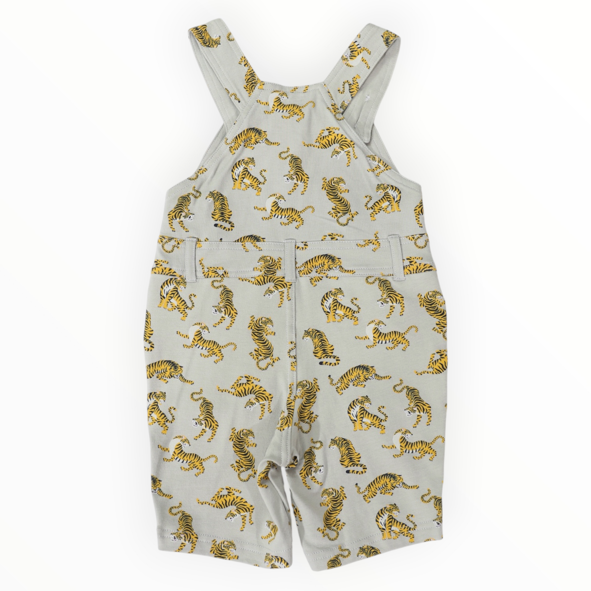Tiger Print Cotton Overall Green