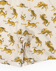Tiger Print Cotton Overall Tapioca