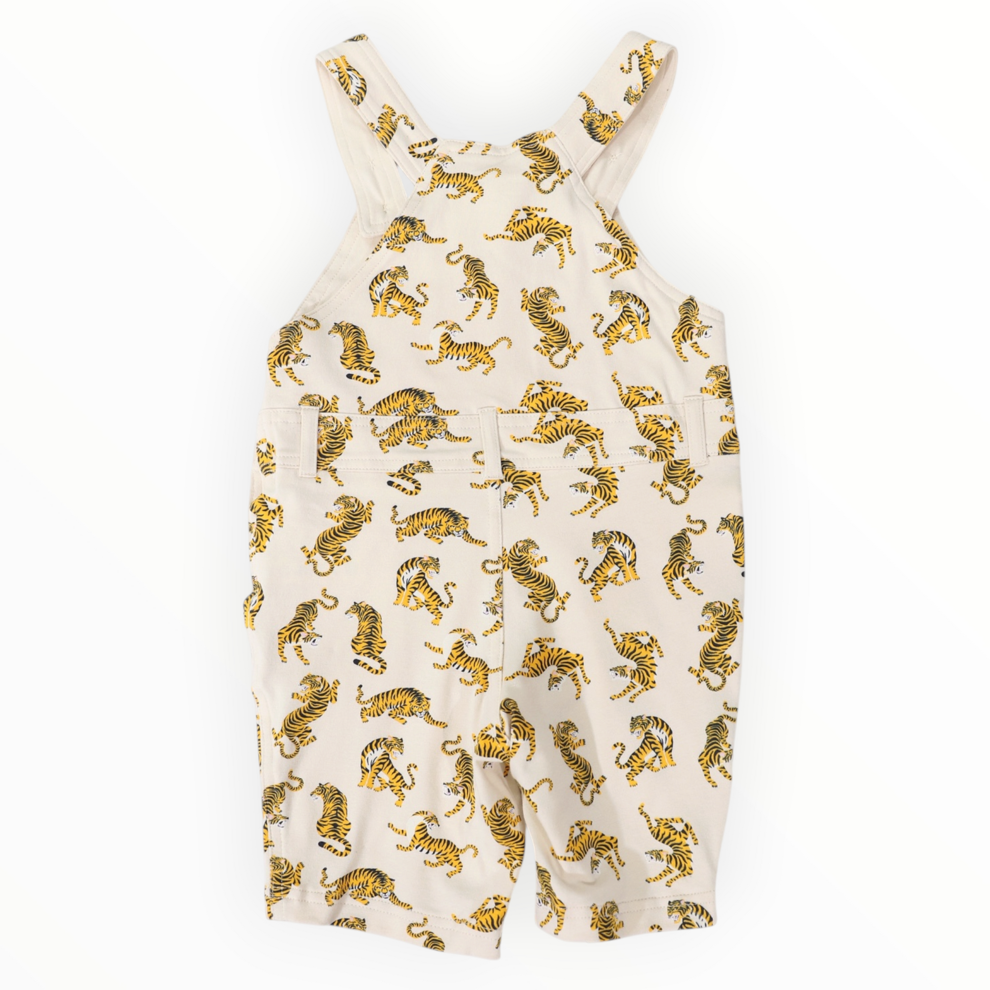Tiger Print Cotton Overall Tapioca