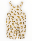 Tiger Print Cotton Overall Tapioca