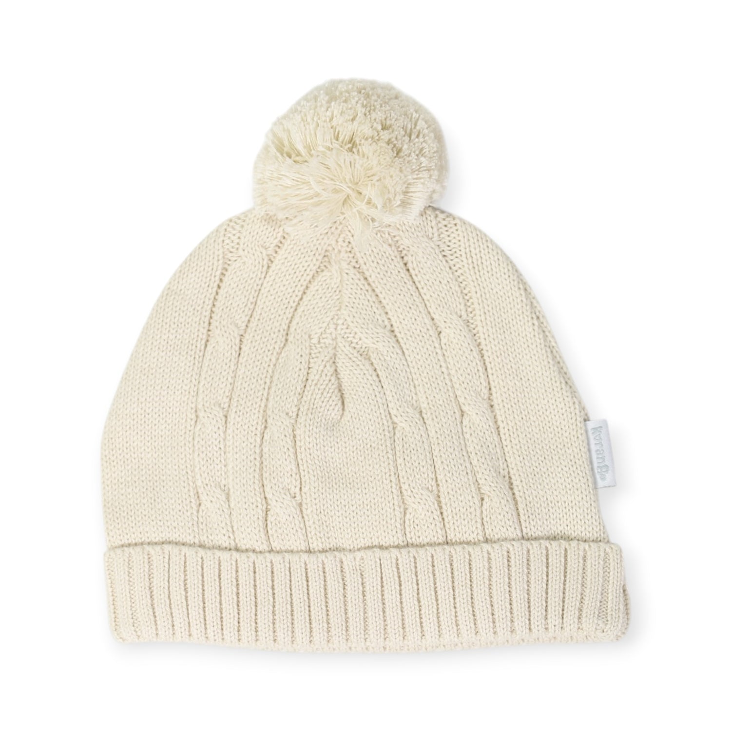 Cable Knit Beanie Beige