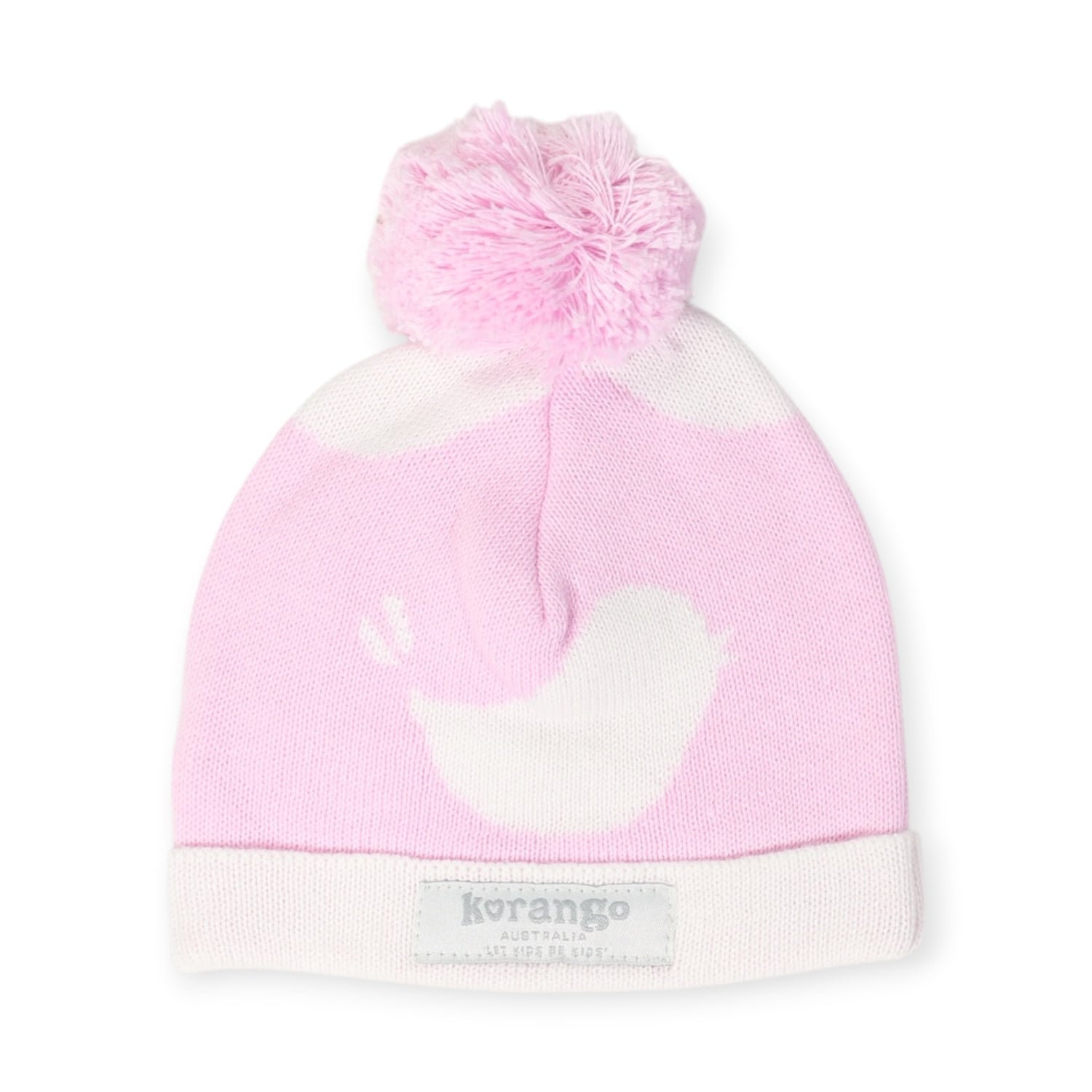 Baby Bird Knit Beanie Pink