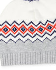 Pattern Knit Beanie Grey