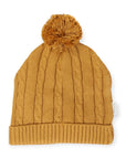 Cable Knit Beanie Mustard
