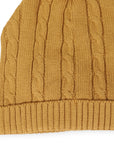 Cable Knit Beanie Mustard