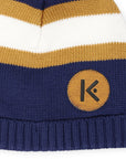 Classy Knit Beanie Mustard Stripe