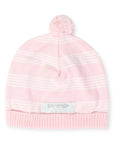 Knit Beanie Thin Stripe Pink