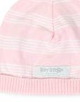 Knit Beanie Thin Stripe Pink
