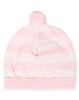 Knit Beanie Thin Stripe Pink