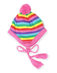 Rainbow Stripe Knit Beanie