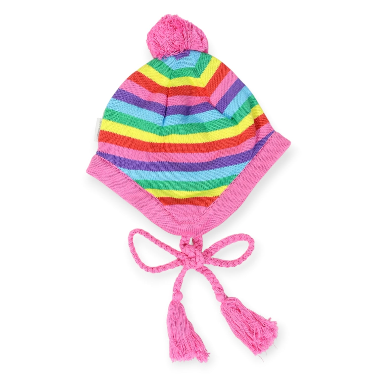 Rainbow Stripe Knit Beanie