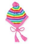 Rainbow Stripe Knit Beanie