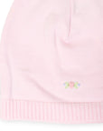 Rosettes Knit Beanie Pink